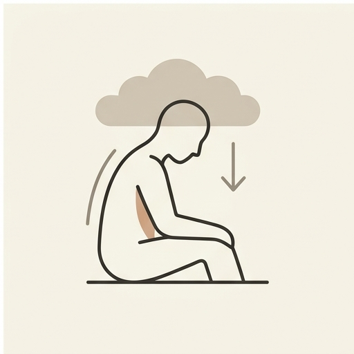 Ilustração representando a Depressão